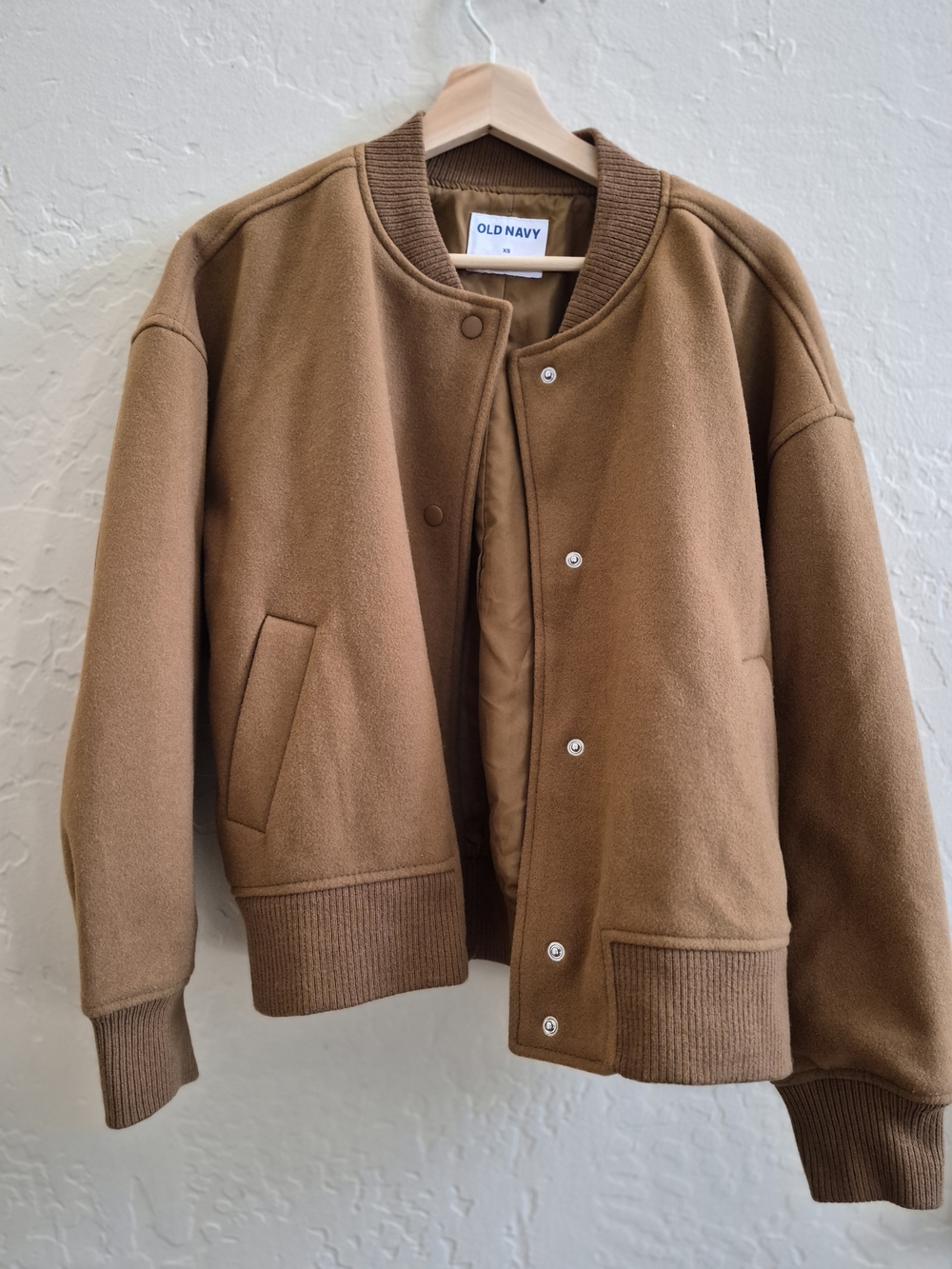 Old Navy Caramel Brown Bomber Jacket